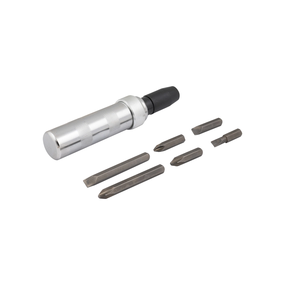 Slagschroevendraaier + 6 Bits 1 Slagschroevendraaier + 6 Bits