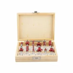 Bovenfreesset 12-delig Houten Box