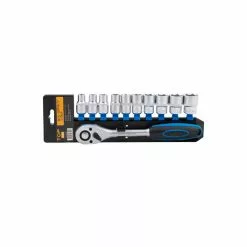 TOPGEAR Ratel + Doppen 1/2", 11 Delig