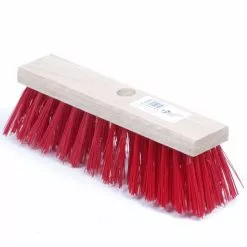 Bezem Nylon Rood 29 Cm.
