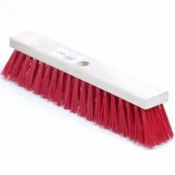 Bezem Nylon Rood 40 Cm.